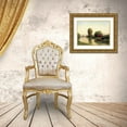 thumbnail image 3 of Udell 32x25 Gold Ornate Wood Framed with Double Matting Museum Art Print Titled - By the Riverside, 3 of 4