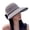 Grey, variant on Black Summer Straw Beach Sun Hats for Women jute with Wind Lanyard UPF Summer Straw Sun Hats for Women One Size