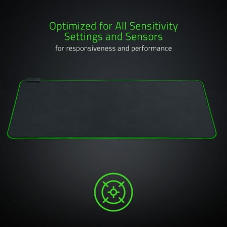 Razer - Goliathus Extended Chroma Gaming Mouse Pad with RGB Lighting - Black