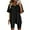 Black, variant on Women 2 Piece Outfit sets Summer Casual Oversized T-Shirt Tops Biker Shorts Loose Workout Sports Tracksuit