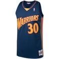 thumbnail image 2 of Men's Mitchell & Ness Stephen Curry Navy Golden State Warriors 2009/10 Big & Tall Hardwood Classics Swingman Jersey, 2 of 3
