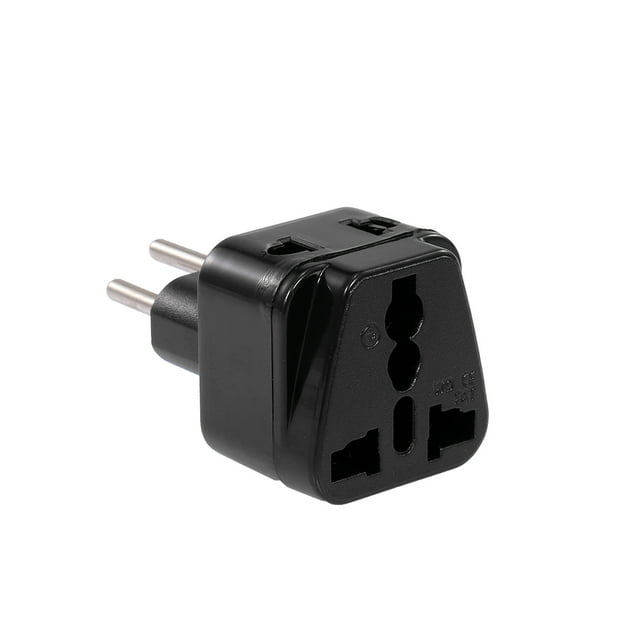 Swiss Embedded Conversion Swiss to Universal Socket Travel Adapter Black