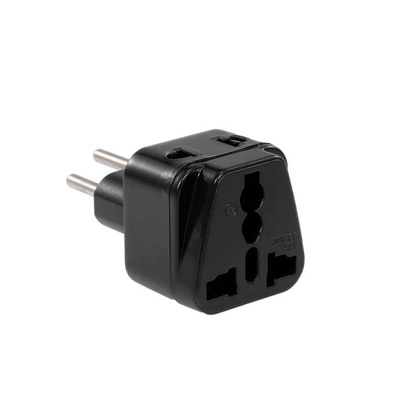 Swiss Embedded Conversion Plug 5-hole Adaptor Plug Swiss Plug to Universal Socket Travel Plug Adapter Black