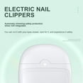 thumbnail image 3 of 2025 New Electric Nail Clipper,Electric Nail Clippers for Thick Toenails Seniors,Automatic Fingernail Clippers for Seniors,Rechargeable Electric Finger Nail Clippers for Men Women,B, 3 of 9
