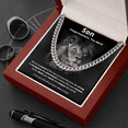 thumbnail image 4 of Son, You did it Cuban Link Chain Necklace Graduation Necklace Gift For Him, Birthday Gift, Aniversary Gift, 4 of 4
