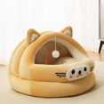 thumbnail image 4 of JLFNYA Cat Dog Kennel, 15 x 15 x 11.8 in Cat Beds, Puppy Bed, Plush Dog Mattress, Thickened Dog Kennel Mat for Fall and Winter, Suitable for Puppy Curl Sleeping, Cat Beds for Indoor Cats, 4 of 6
