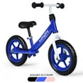 thumbnail image 1 of Gymax 12'' Balance Bike Kids No-Pedal Learn To Ride Pre Bike w/ Adjustable Seat Blue, 1 of 10