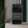 thumbnail image 3 of DistinctInk Clear Case for Apple iPhone 15 Pro MAX (6.7" Screen) - Exercise Helps You Live Longer Feel Like Dying, 3 of 9