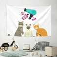 thumbnail image 6 of Easygdp Pet Care Grooming Tapestry Wall Hanging, Wall Tapestries for Bedroom Aesthetic Living Room Office Decor 60x40in, 6 of 8