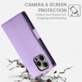 thumbnail image 7 of Designed for iPhone 11 Pro Max Wallet Case, with Card Slots Strong Magnetic Closure PU Leather Flip Fold Shockproof Kickstand Durable Purse Flip Case for iPhone 11 Pro Max - Purple, 7 of 7
