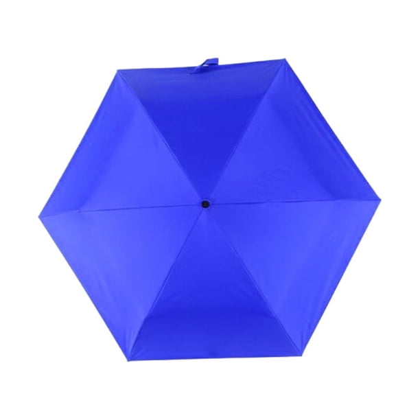 Bearachild Paraguas portátil ligero con rotación para protección solar Paraguas plegables retráctiles azul oscuro Type3 NO3