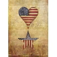 thumbnail image 2 of Medley, Elizabeth 11x14 White Modern Wood Framed Museum Art Print Titled - America Stars Flag, 2 of 4