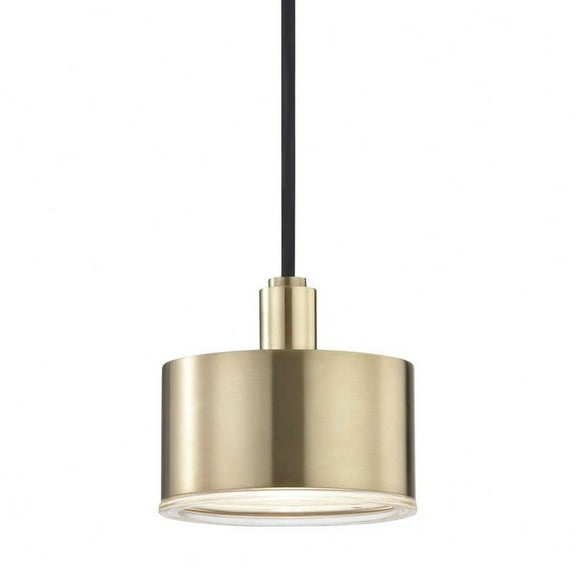 -4W 1 Led Pendant in Style-5.25 inches Wide By 4.75 inches High-Aged Brass Finish Bailey Street Home 735-Bel-2693100