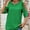 Green, variant on Deal of the Week Ofreoo Tops for Women Round Neck Casual Summer Short Sleeve High Low Loose T Shirt Basic Tees