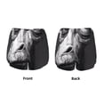 thumbnail image 3 of Daiia Monochrome Giraffe Expression Pattern Women's 2 in 1 Running Shorts - Lightweight Athletic Workout Gym Yoga Shorts Liner with Phone Pockets-XX-Large, 3 of 7