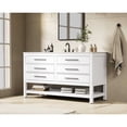 thumbnail image 3 of Elegant Kitchen and Bath 60 inch Single Bathroom Vanity in White, 3 of 10