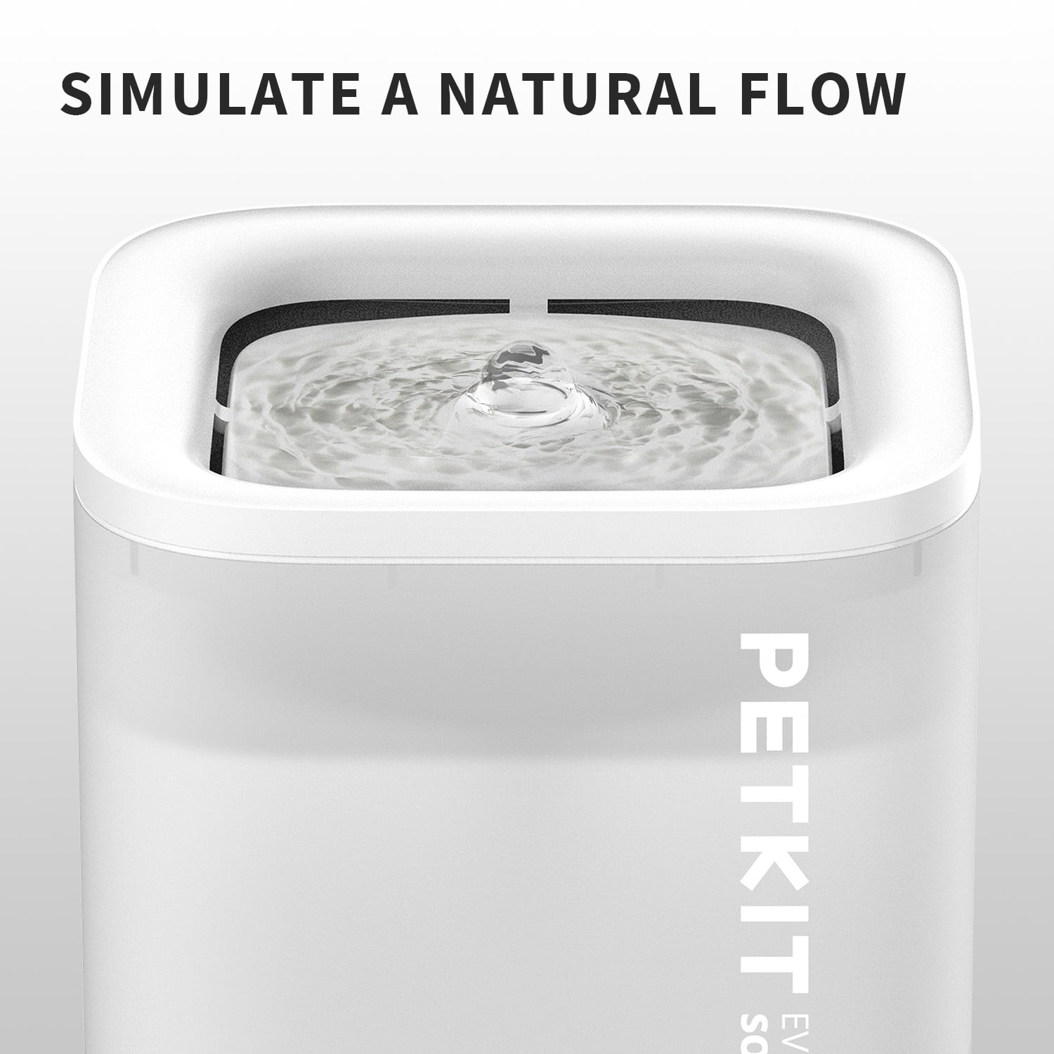 PETKIT Cat Water Fountain with Filters Included, Ultra Quiet 65oz/1.85L Pet Water Fountain for Cats and Dogs Inside