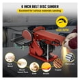 thumbnail image 2 of Belt Disc Sander 4x36inch and 6inch Disc, Benchtop Disc Belt Sander 375W Powerful Bench Sander For Woodworking, 2 of 6