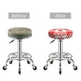 thumbnail image 5 of Fotbe Maple Leaves1 Stool Covers Round,Waterproof Round Bar Stool Covers Bar Chair Covers Washable Stool Cushion Slipcover for 12-14 Inch Chair-13 inch, 5 of 7
