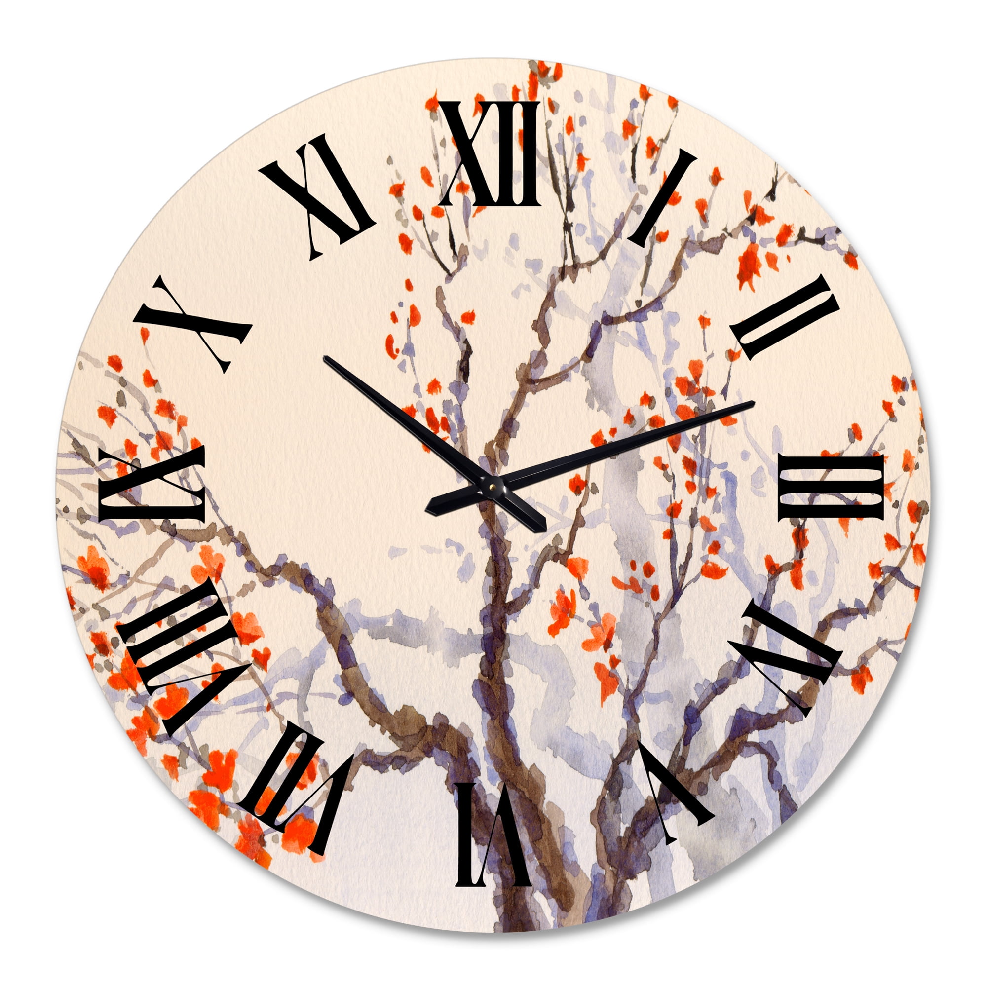 Designart 1 in Quartz Traditional Wall Clock