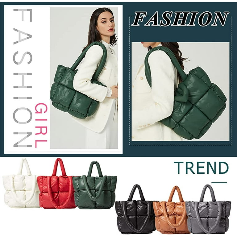 CoCopeaunt Puffer Tote Bag for Women Quilted Puffy Handbag CoCopeaunt Puffer Tote Bag for Women Quilted Puffy Handbag