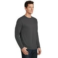 thumbnail image 4 of Port & Company Long Sleeve Fan Favorite Tee-L (Charcoal), 4 of 6