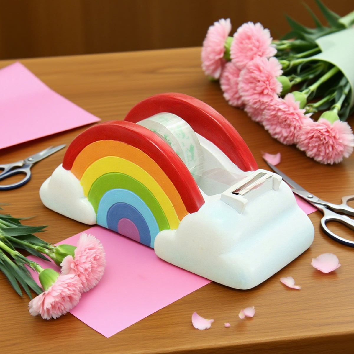Novelty Tape Cutter Office Supplies,Resin Cartoon Animal Tape Dispenser Home Office Desk Accessories,Funny Stationery Gift Idea