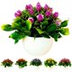 thumbnail image 1 of Flores artificiales en maceta Cheer.US, arreglos florales, plantas de piña de 21 cabezas, ramos de flores en maceta, centros de mesa, decoración festiva para comedor, sala de estar, mesa de cocina, 1 of 7