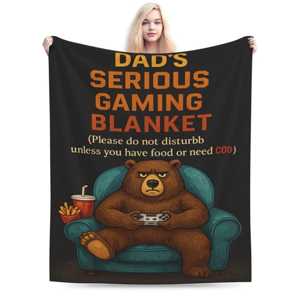 Dad Birthday Gifts, Gifts for Dad from Boys Girls, Dad Gifts for Father's Day, Christmas, Thanksgiving, Fluffy Blanket for Dad 50x40