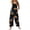 #15Dark Gray, variant on Women's Halloween Witch Book Pumpkin Bat Print Adjustable Strap Bib Overalls Wide Leg Jumpsuit With Pockets Brown 2XL