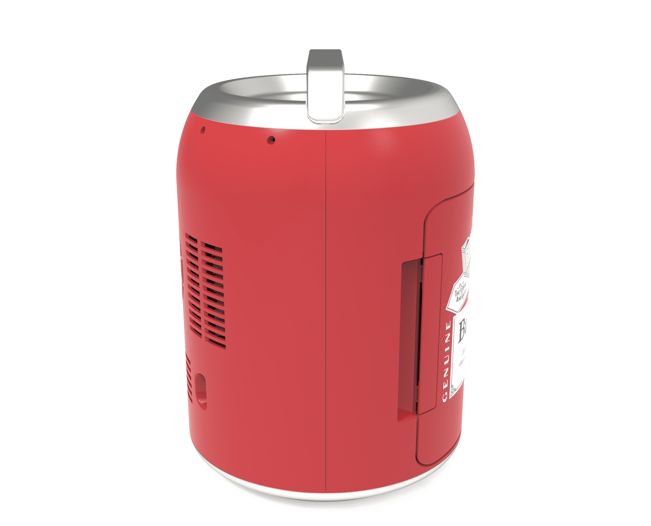 Budweiser Portable 6-Can Mini Personal Fridge Cooler, Beverage Shaped