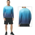 thumbnail image 4 of Yuyangdpb men's swimming T-shirt short sleeve running shirt UPF 50+ Rash Guard swimsuit swimming hiking sweatshirt BlueGradient S, 4 of 6