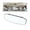Irregular White, variant on Car Rearview Mirrors, Shock Resistant Interior Clip-on Panoramic Rear View Mirror for Car, Wide Viewing Range, 12 inch HD Universal Use for Cars, SUVs, Trucks, Vehicles (White)