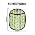 thumbnail image 3 of Pofeuu Bamboo Stems And Leaves Print Silicone Pot Mat Mitten With Hanging Loop Heat Resistant Oven Mitts Non-Slip Bbq Baking Smoking Potholders, 3 of 7