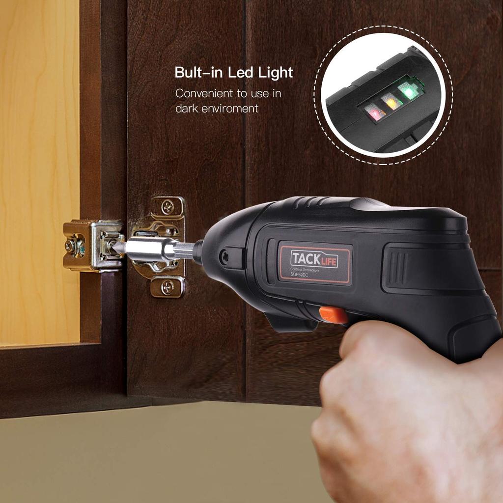 TACKLIFE Electric Cordless Screwdriver 