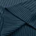 thumbnail image 5 of Fesfesfes Women Sweaters Solid Color Long Sleeve Sweater Dress Turtleneck Sweater Pullover Robe Dress, 5 of 7
