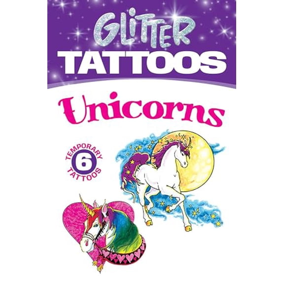 Pre-Owned Dover Little Activity Books: Fantasy Glitter Tattoos Unicorns, (Paperback)
