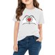 thumbnail image 3 of Blusas y camisas de manga corta con cuello redondo para niños y niñas, camisetas gráficas de manga corta, blusas con estampados bonitos para la temporada escolar., 3 of 8