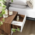 thumbnail image 6 of Transmit 2-Drawer Nightstand in Walnut White, 6 of 6