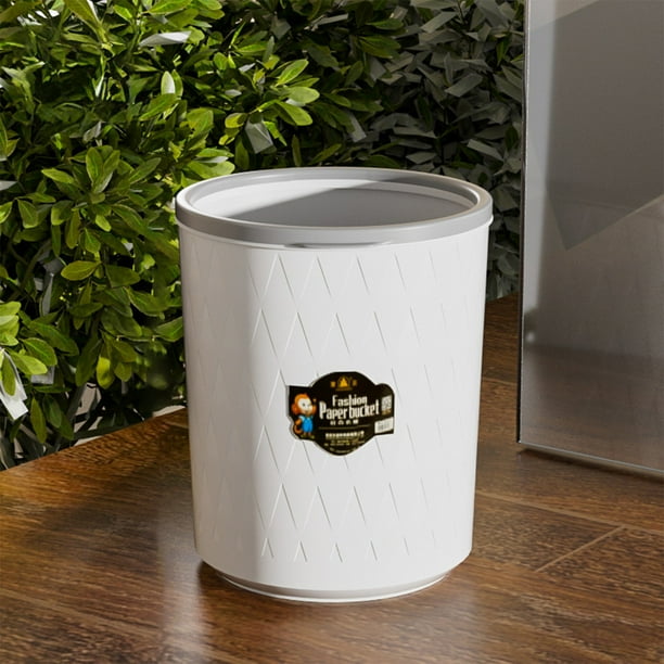 Poubelle Ronde De 21 Cm En Plastique Robuste Pour Chambre D'enfant