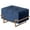 Blue Small, variant on Rectangle Velvet Storage Ottoman Stool Box with Abstract Golden Legs  Decorative Sitting Bench for Living Room Home