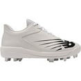 thumbnail image 2 of New Balance Youth 4040V6 Molded Baseball Cleats White/Black Medium 5.5, 2 of 6