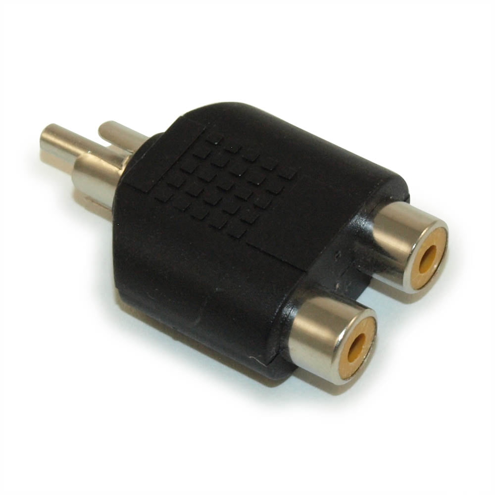 RCA Video Audio Splitter Adapter (RCA 1 Male to 2 RCA Female) Walmart
