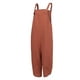 thumbnail image 4 of SAYOO Pantalones holgados para mujeres, pantalones de bolsillo de cuello cuadrado sin mangas SAYOO moda, 4 of 8