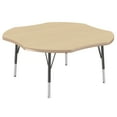 thumbnail image 1 of 48in Clover Premium Thermo-Fused Adjustable Activity Table Maple/Maple/Black - Toddler Swivel, 1 of 5