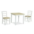 thumbnail image 3 of International Concepts Square Casual Dining Table in White and Natural Finish, 3 of 3