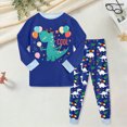 thumbnail image 2 of NOLDARES Little Boys Pajamas Toddler Boys Clothes Truck Sleepwear Cotton 2 Pieces Pjs Kids Jammies Sets 6-12 Months 12-24 Months 2t 3t 4t 5t 6t 7t 8t 9t Children,Blue,2-3 Y, 2 of 5