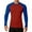 Red, variant on Mens Tshirts Casual Sporty Color Block Long Sleeve Compression Tees Comfortable Slim Fit Crew Neck Spring Summer Men Shirts Black L