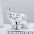 thumbnail image 2 of 1Pair Elephant Statues Home Decor , Small Decorative Accents for Shelves, Livingroom, Bedroom and Office, 2 of 8