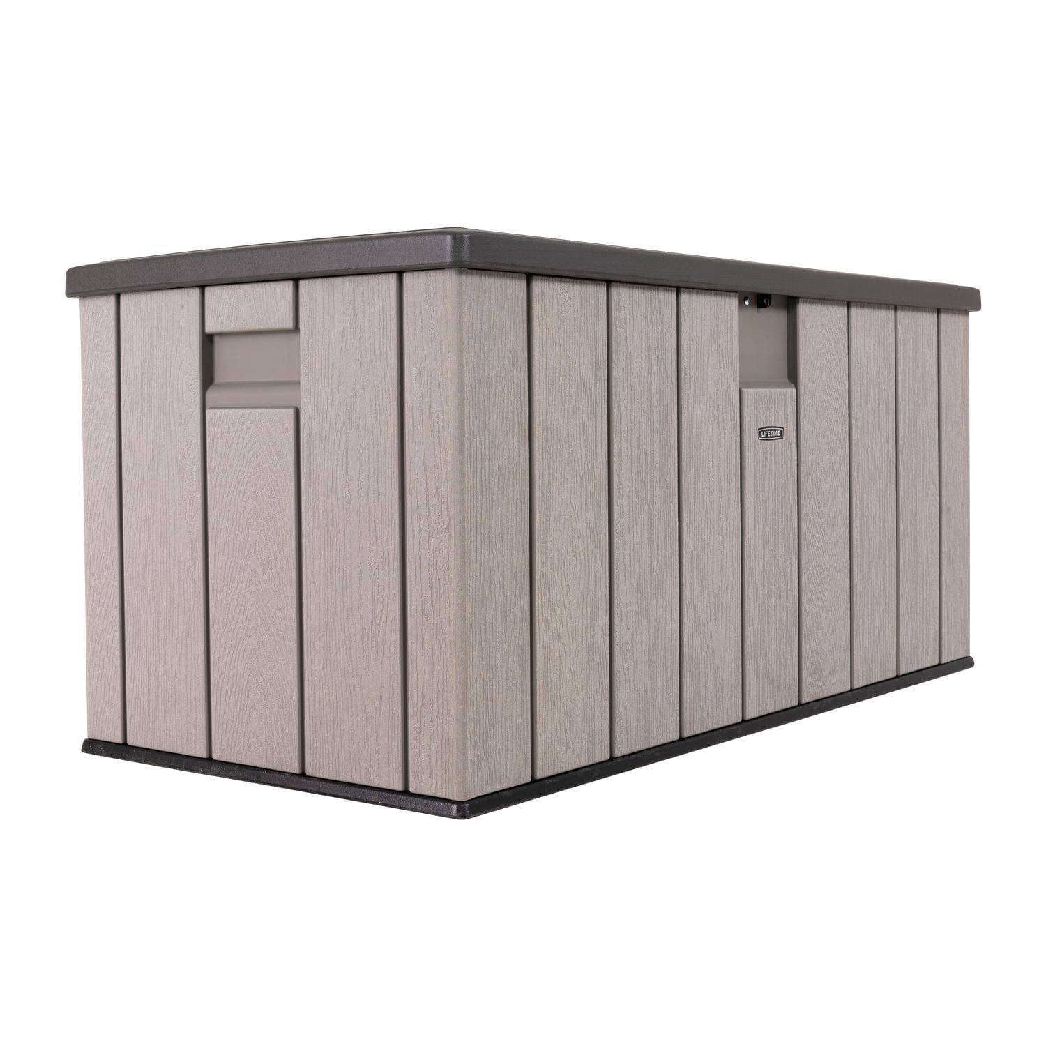 LIFETIME - Boîte de rangement extérieure de 150 gallons, couvercle gris